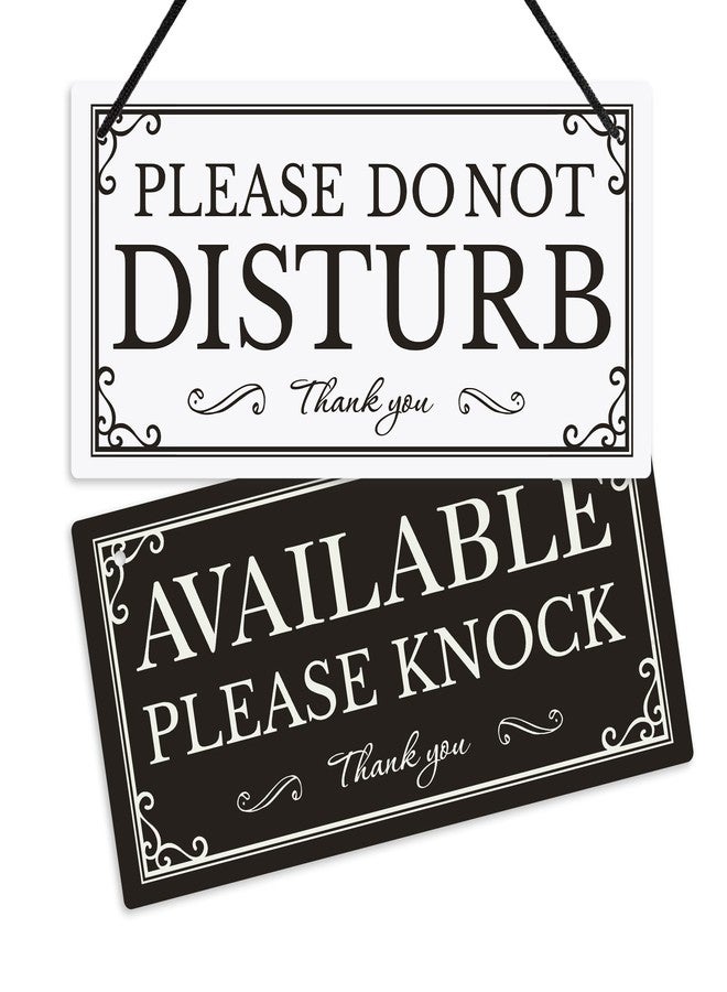 Putuo Decor Please Do Not Disturb Sign, Office, Business, Treatment, Clinic, Restroom Decor, 10x5 Inches PVC Reversible Double Sided - Image 1
